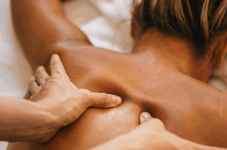 upper back lymphatic massage